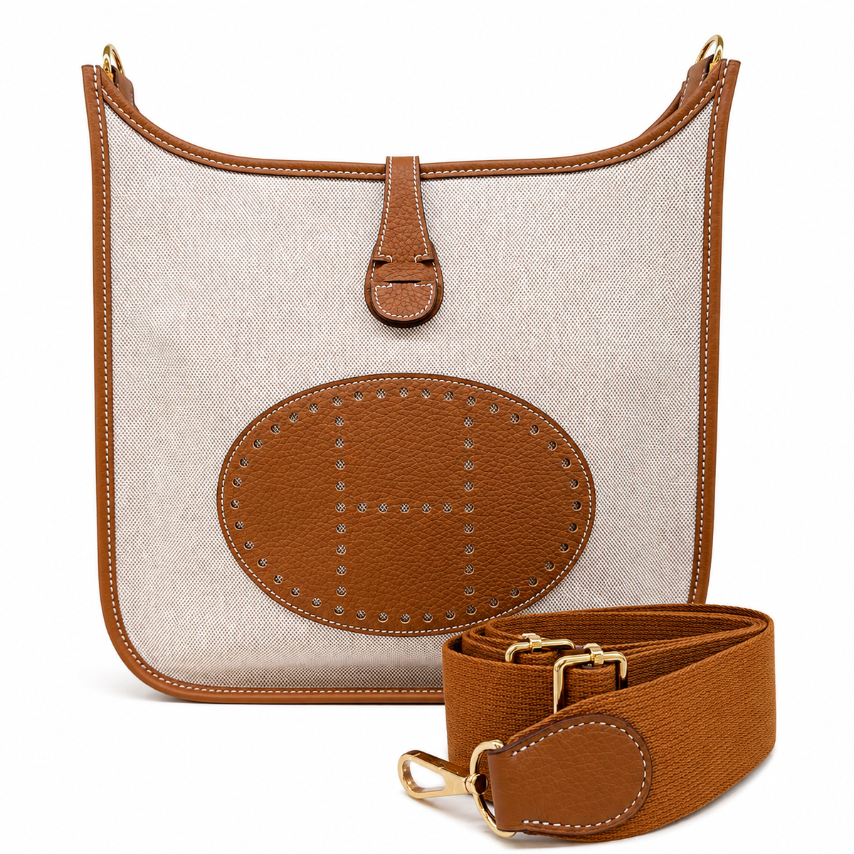 EVELYNE 28 BAG IN CANVAS AND TAURILLON CLEMENCE — 1