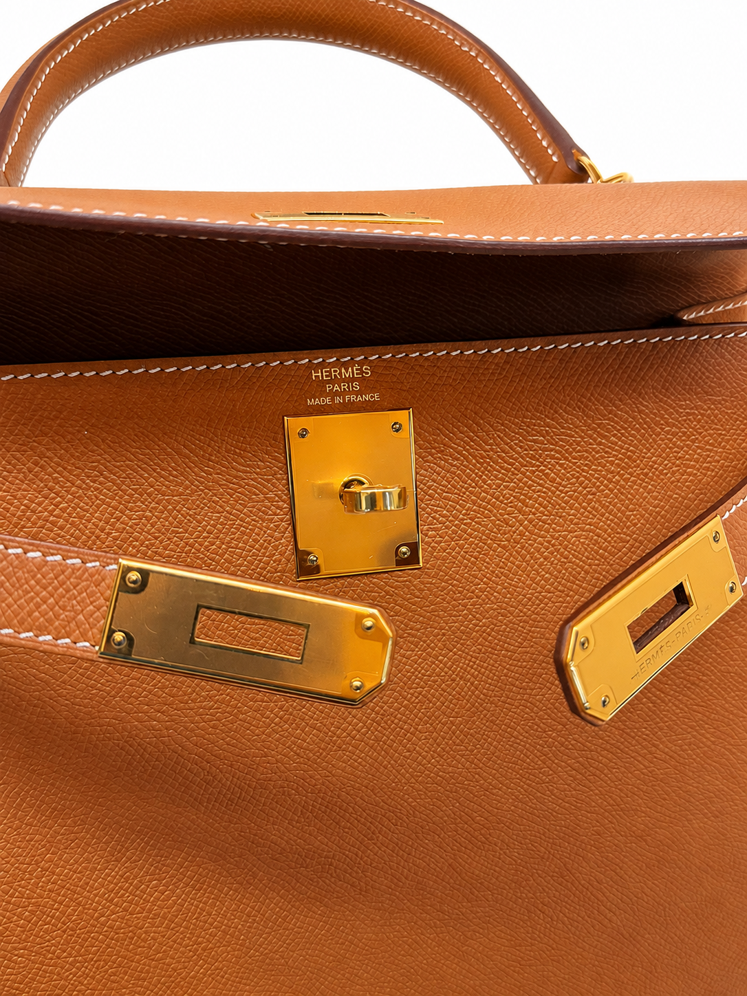 Hermès Kelly 20 Desordre Sellier Craie — Epsom, Gold, 2023 — 2