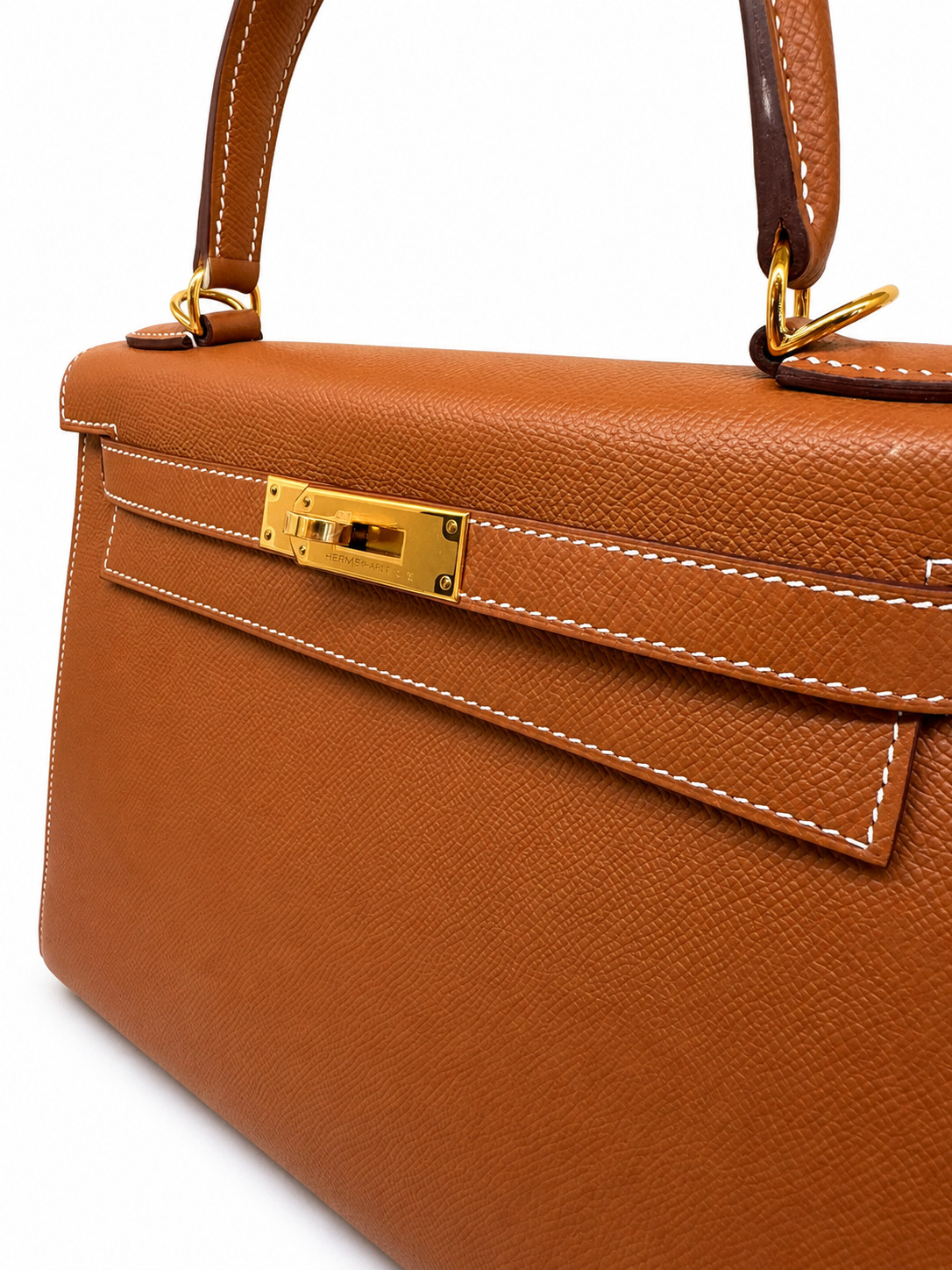 Hermès Kelly 20 Desordre Sellier Craie — Epsom, Gold, 2023 — 9