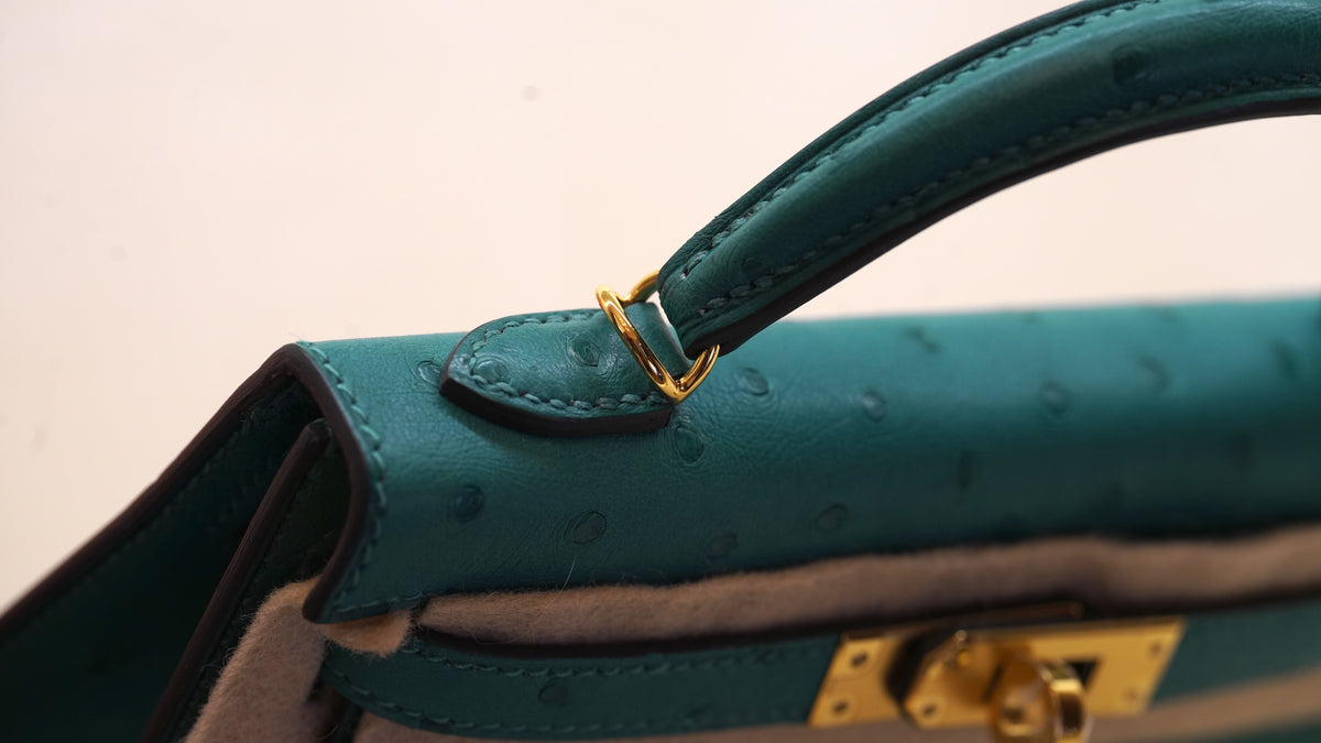 Hermès Mini Kelly 20 Avestruz — 3