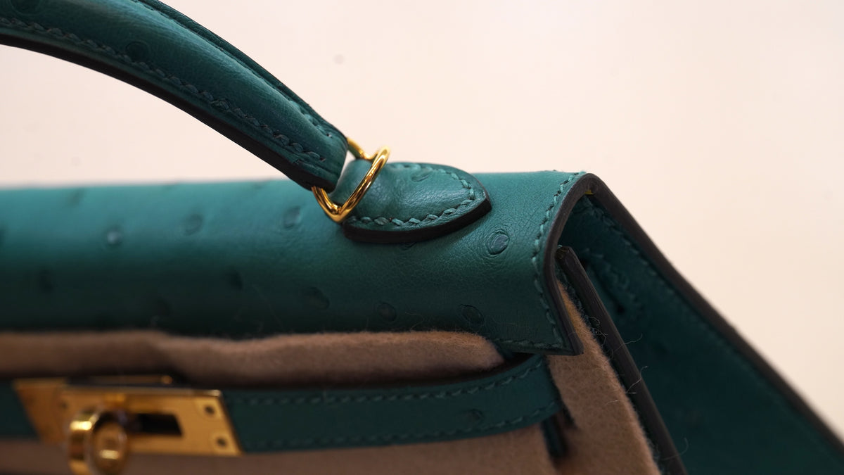 Hermès Mini Kelly 20 Avestruz — 4