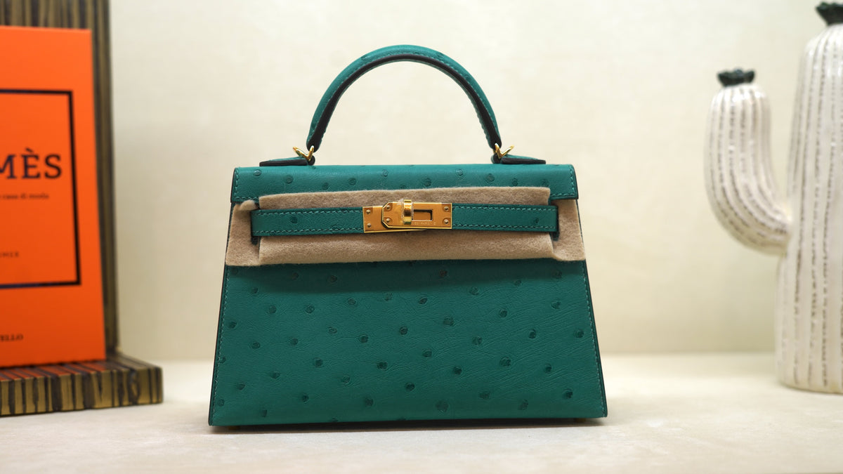 Hermès Mini Kelly 20 Avestruz — 7