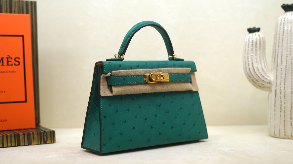 Hermès Mini Kelly 20 Avestruz — 8