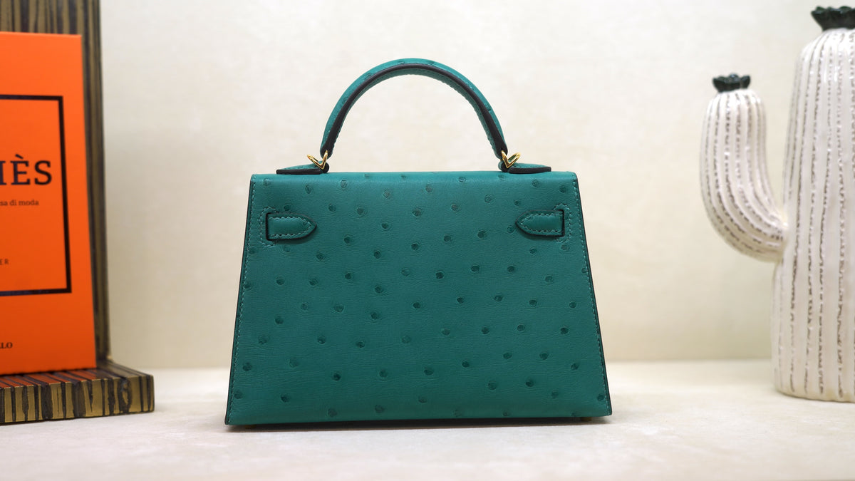 Hermès Mini Kelly 20 Avestruz — 10